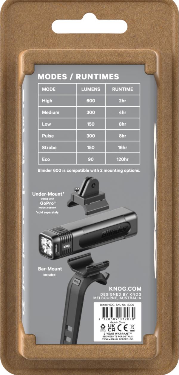 Knog Scheinwerfer Blinder 600 schwarz  Produktbild 9