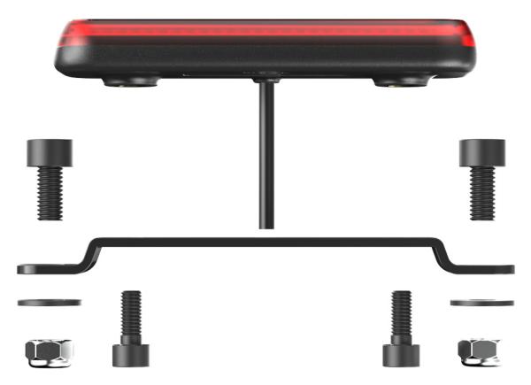 Knog R&uuml;cklicht Blinder E RH 50 Gep&auml;cktr&auml;germontage 50 und 80mm  Produktbild 4