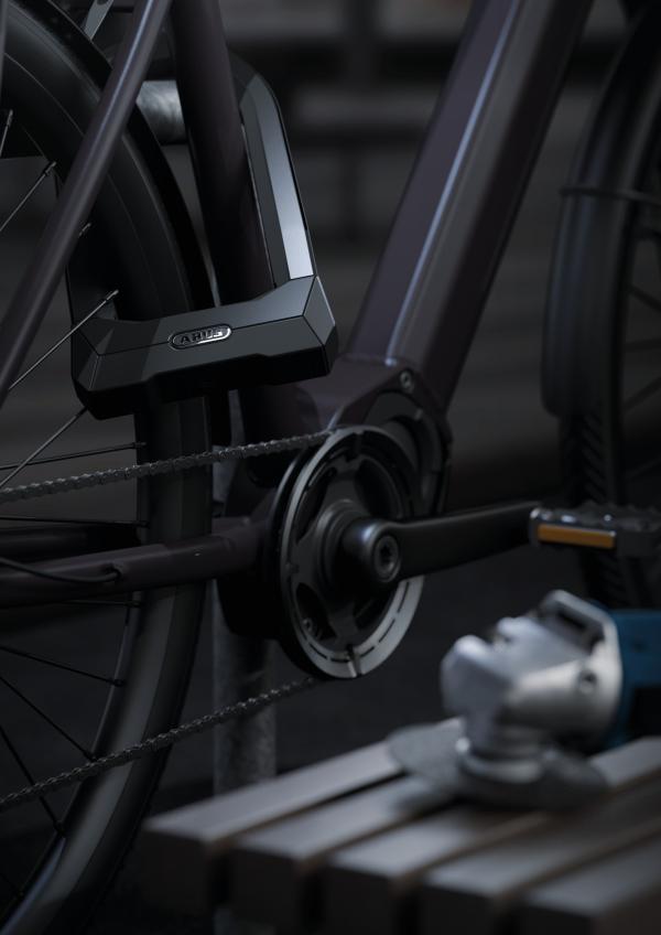 Abus B&uuml;gelschloss Granit Super Extreme 2500 165x230 mit Halter USH2500 schwarz  Produktbild 8