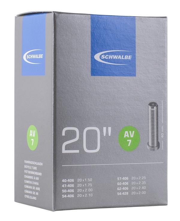 Schwalbe Schlauch AV7 20" 40/62-406 Autoventil  Produktbild 1