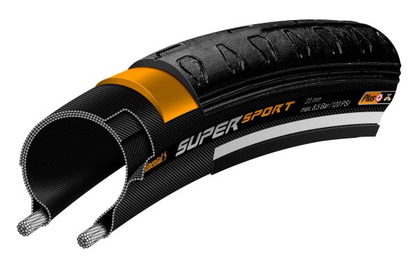 Continental Pneu Super Sport Plus 700x23C Starr black  Produktbild 1