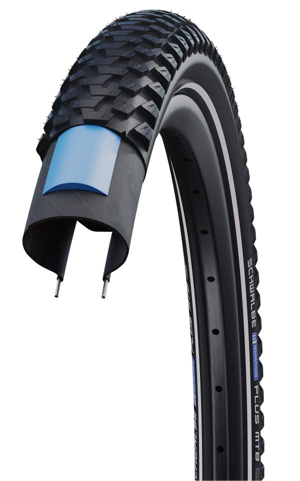 Schwalbe Pneu Marathon Plus MTB 26x2.10 Starr mit Reflexstreifen black  Produktbild 2