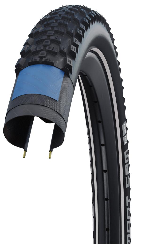 Schwalbe Pneu Smart Sam DD 27.5x2.60 Addix starr mit Reflexstreifen black  Produktbild 3