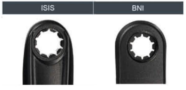 Kurbel 170 mm Alu ohne Schrauben ISIS schwarz  Produktbild 1