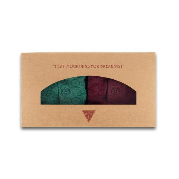 Le Patron Boxers de Bicyclette bordeaux forest M Produktbild 4