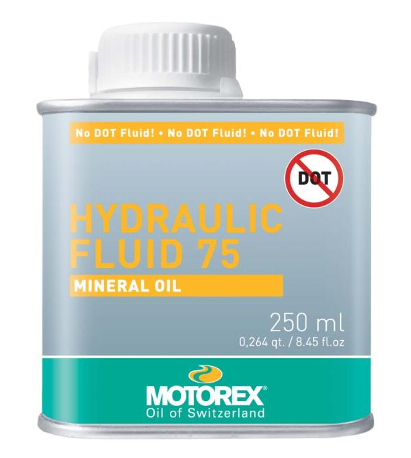 Motorex Hydraulic Fluid 75 Mineral&ouml;l Bremsfl&uuml;ssigkeit Flasche 250 ml 