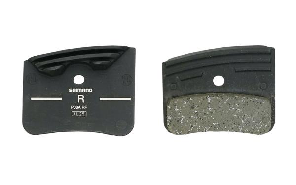 Shimano Bremsbel&auml;ge P03A Kunstharz mit Lamellen Paar 