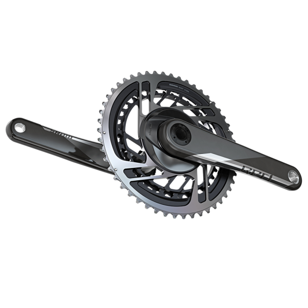 Sram Crankset Red eTap AXS 2x DUB 165mm/46/33t natural carbon Produktbild 1