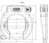 Abus Rahmenschl. 4750XL & Akkuschl.IT2.1 T82 Bosch2 gleichschliessend schwarz 