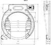 Abus Rahmenschloss Amparo 4650X NR ohne Halter schwarz 